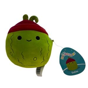 Squishmallows 5" Plush - Salim the Pickle with Red Beanie